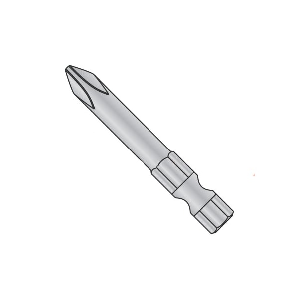 Newport Fasteners 3 X 3 1/2 X 1/4 Phillips Power Bit/Point Size: No 3/Length 3 1/2/Shank: 1/4, 60PK 217185 - main